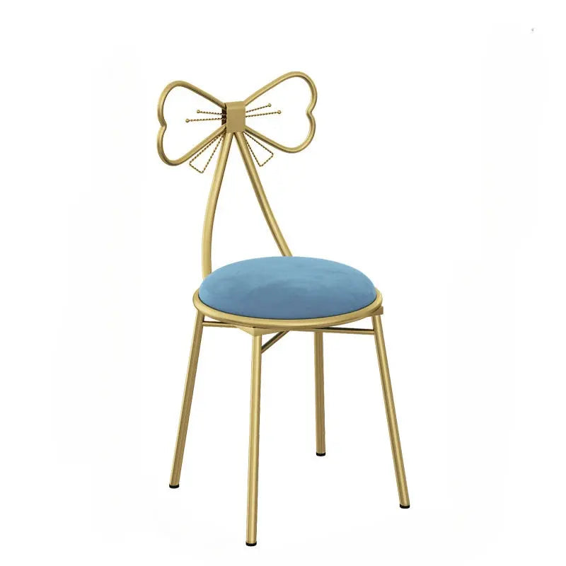 Dressing stool, makeup stool, modern and simple, with shoulder straps, seat cushion, bow tie office chair ergonomic  pink chair Furnish Wise