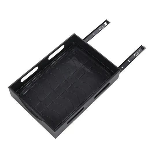 Black Steel Cabinet Pull Out Bowl Rack Furnish Wise