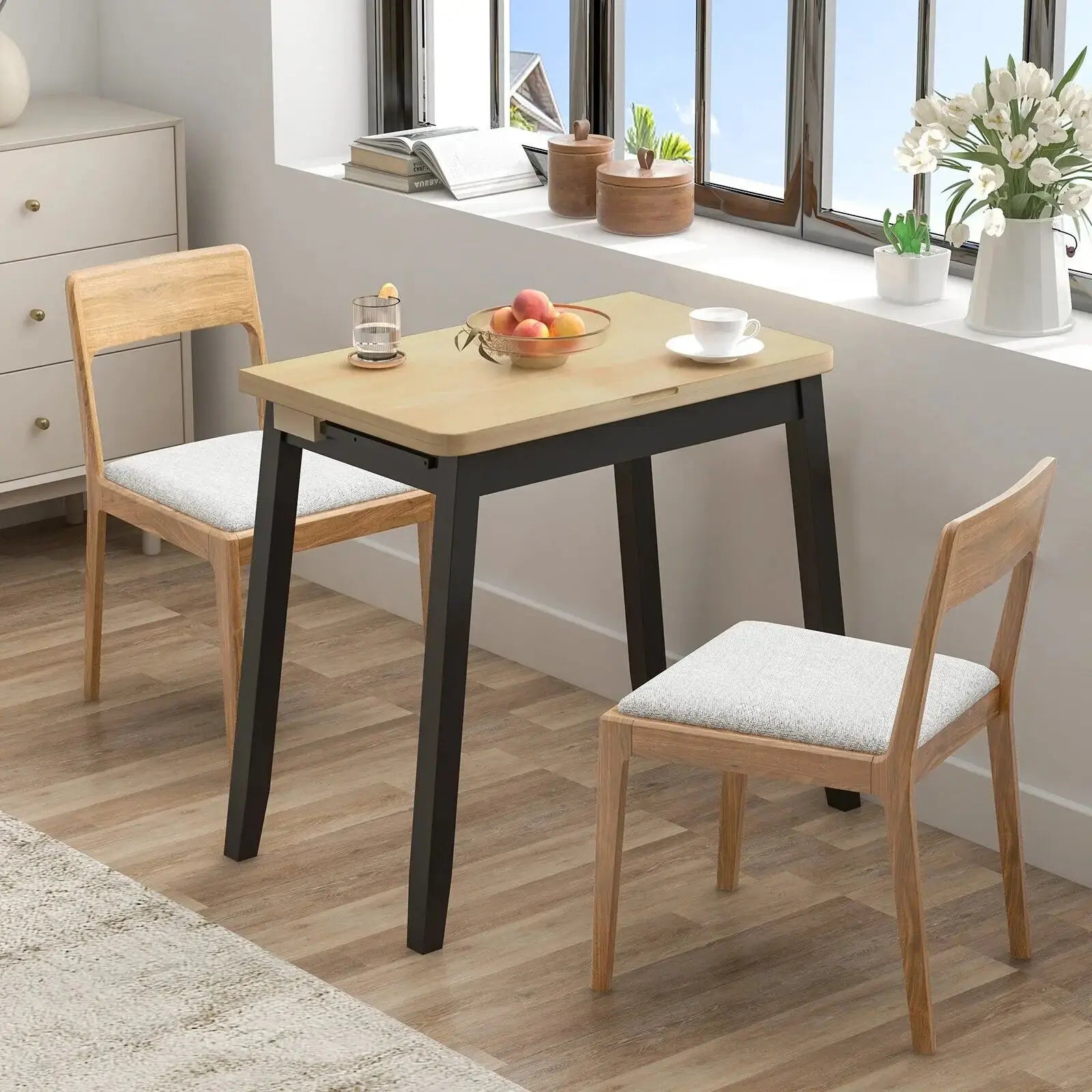 Extendable Folding Table Space-Saving Furnish Wise