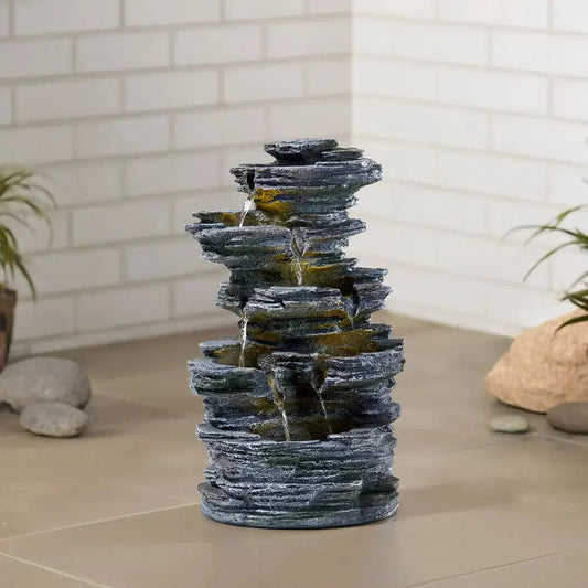 Outdoor Solar-Powered Water Fountain Decor Energy-efficient and Eco-friendly Furnish Wise