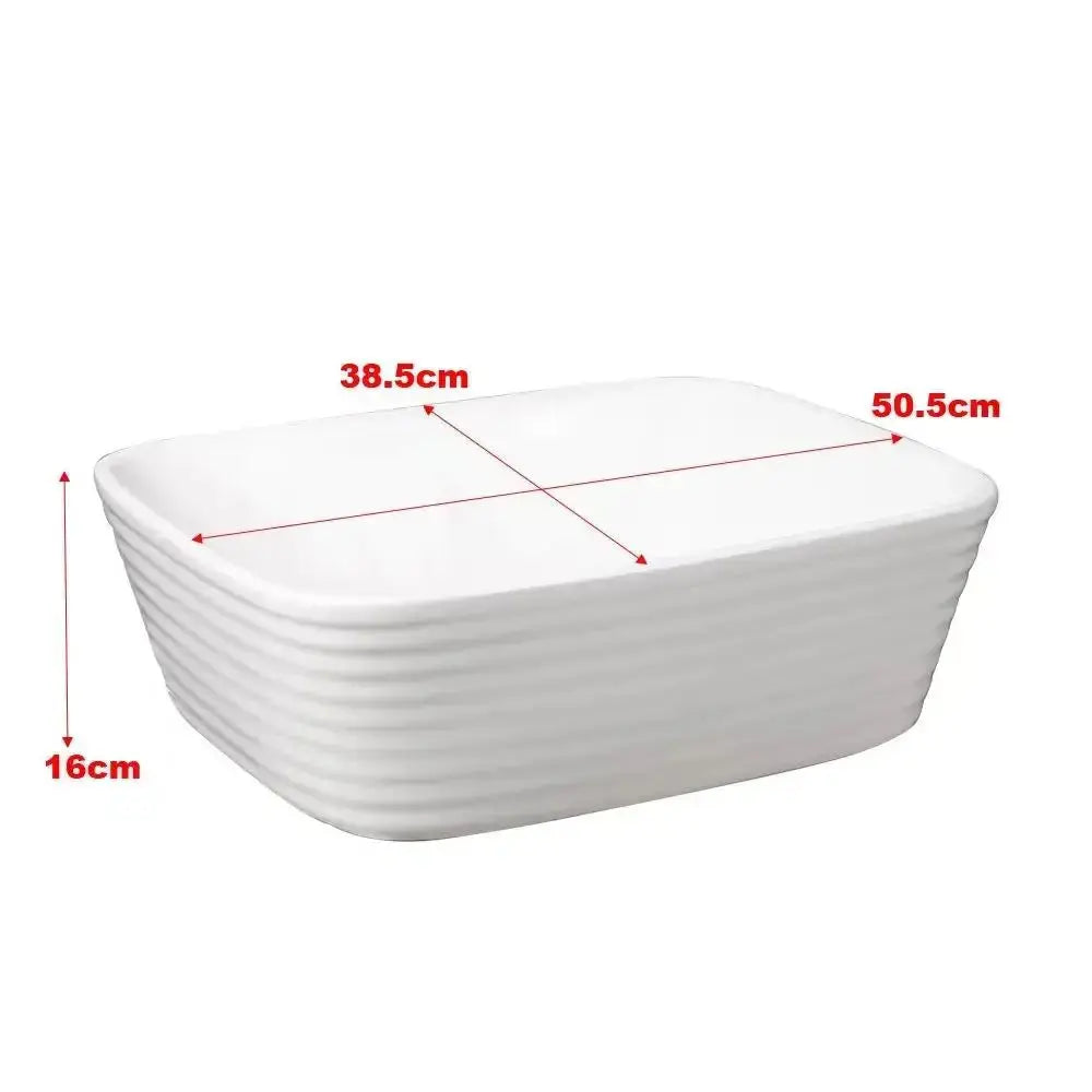 Modern White Square Countertop Bathroom Sink Furnish Wise