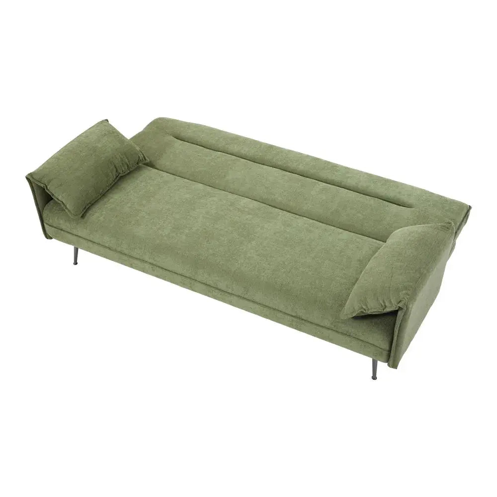 3-Seater Contemporary Convertible Sofa Bed with 2 Pillows Furnish Wise