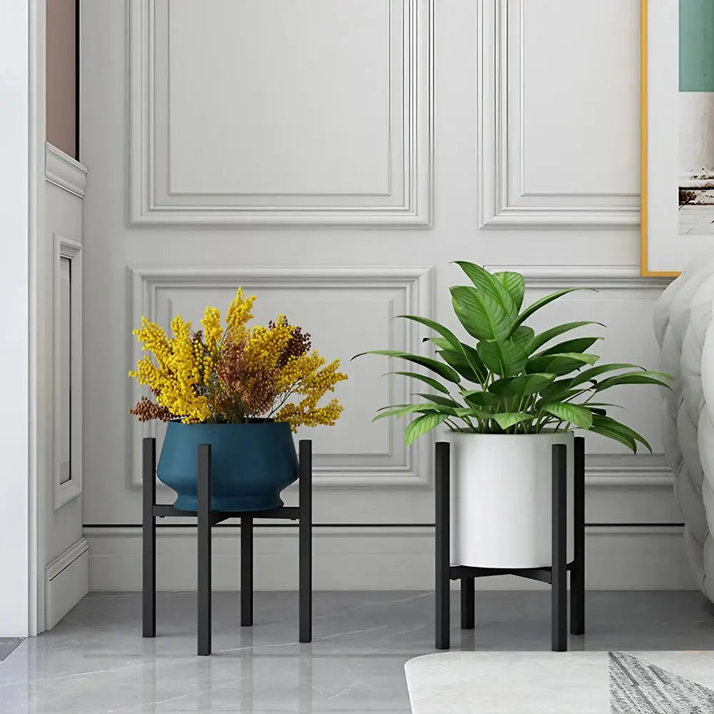 Simple Style Metal Plant Stand Flower Pot Holder Furnish Wise