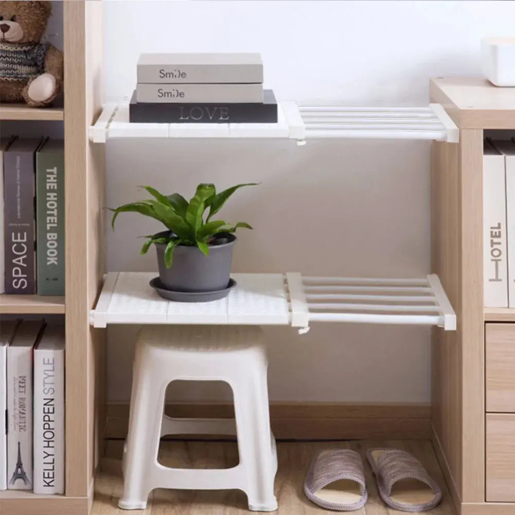 Extendable Divider Shelf Closet Storage Rack