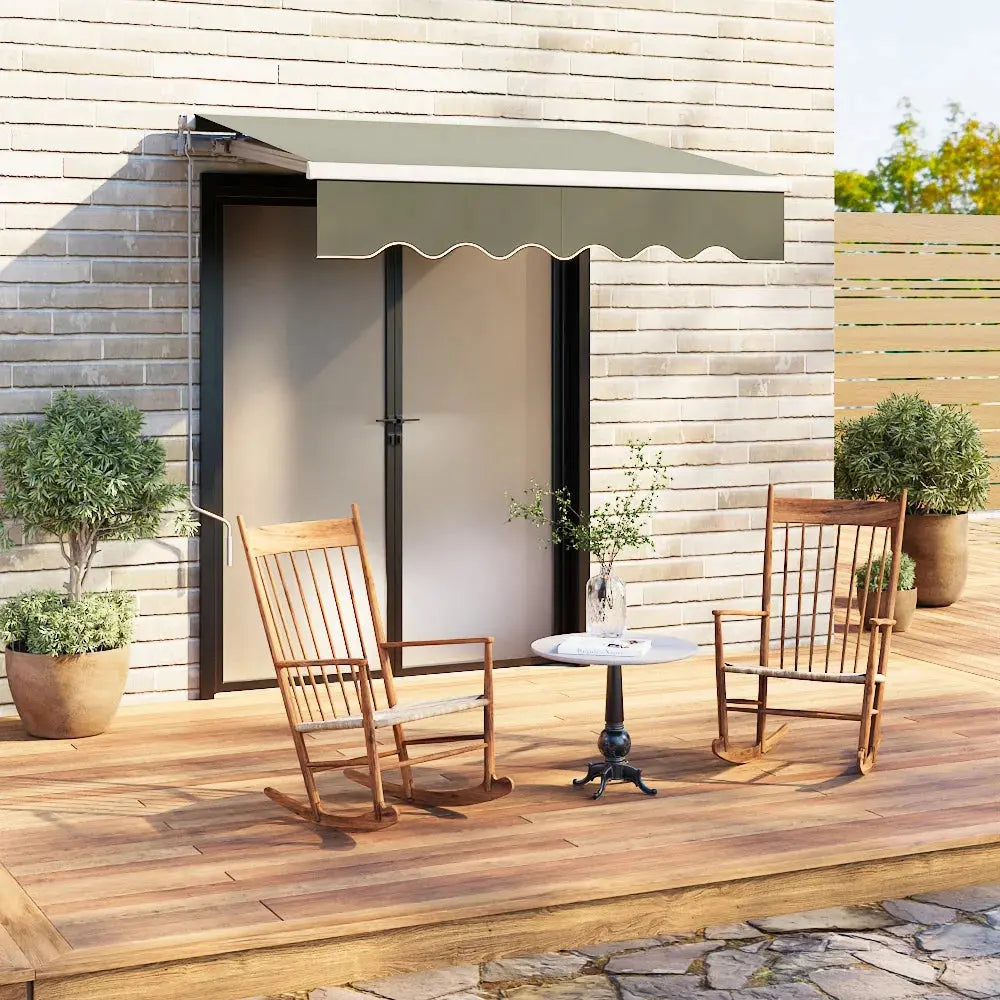 Retractable UV-resistant and Water-resistant Awning