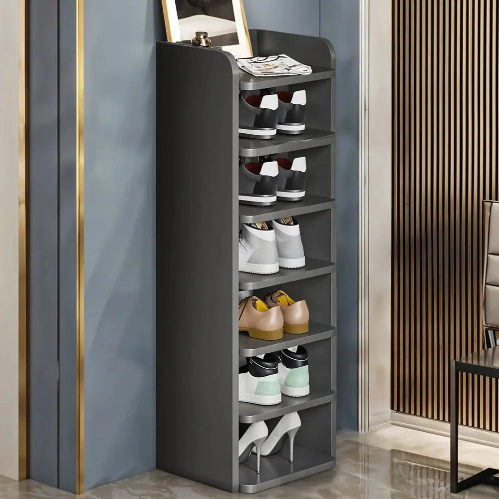 Multi-Tier Narrow Tall Shoes Rack for Entryway