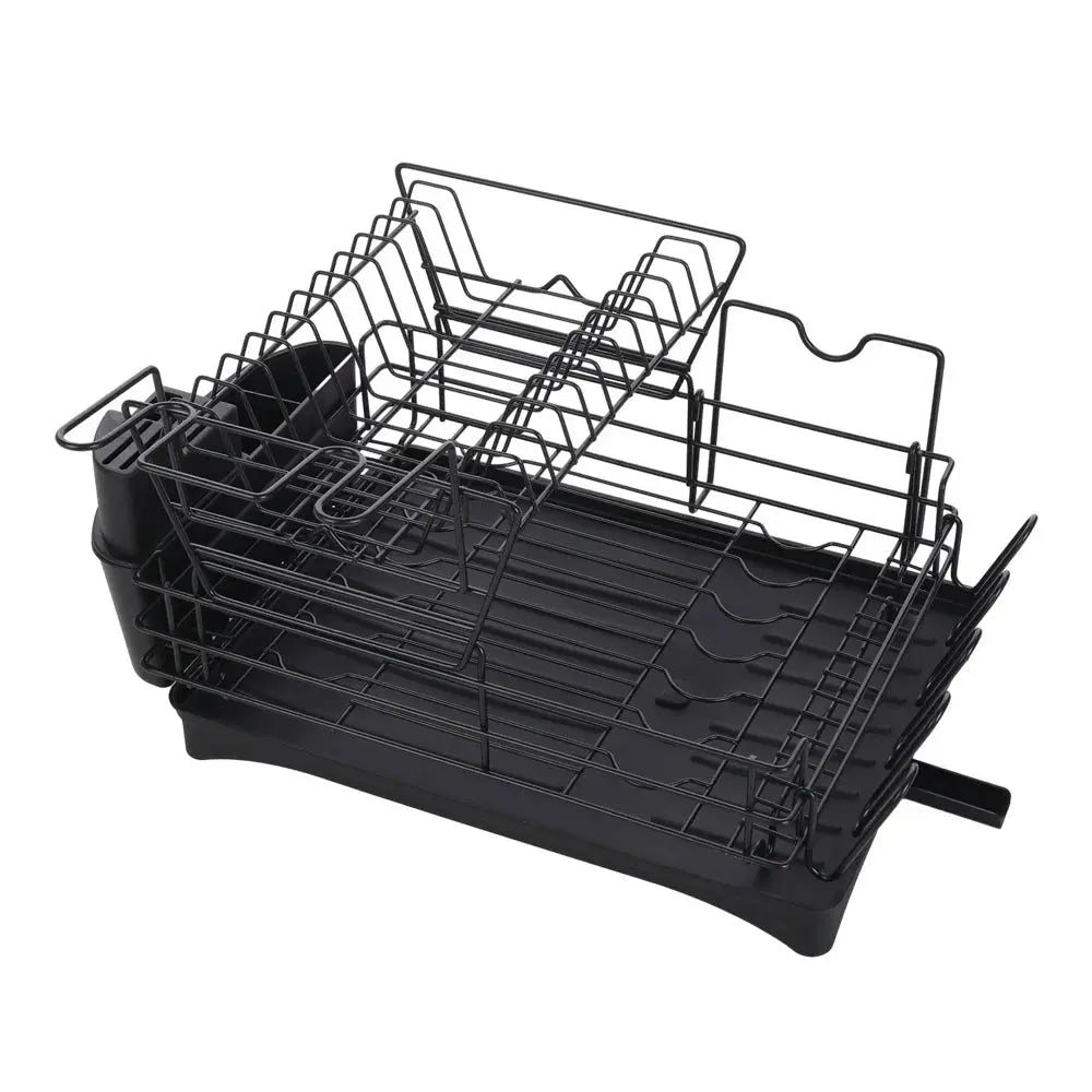 Multifunctional 2 Tier Detachable Dish Drainer Rack