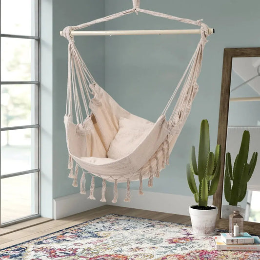 Bohemian Hanging Chair with Tassels
