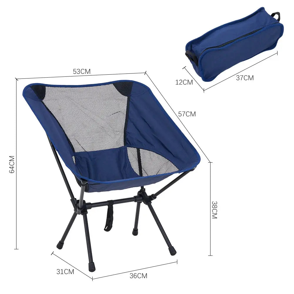 Portable Backrest Folding Camping Chair