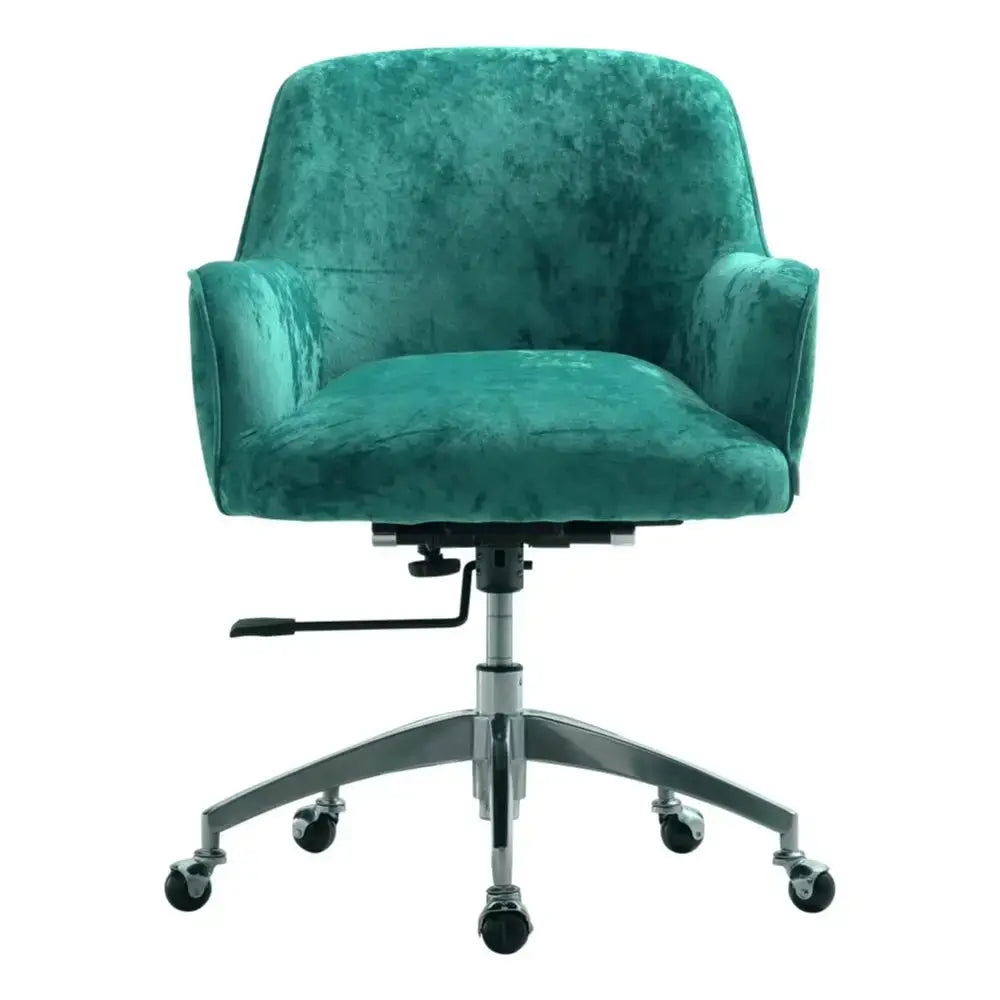 Ice Velvet Adjustable Swivel Office Chair Furnish Wise
