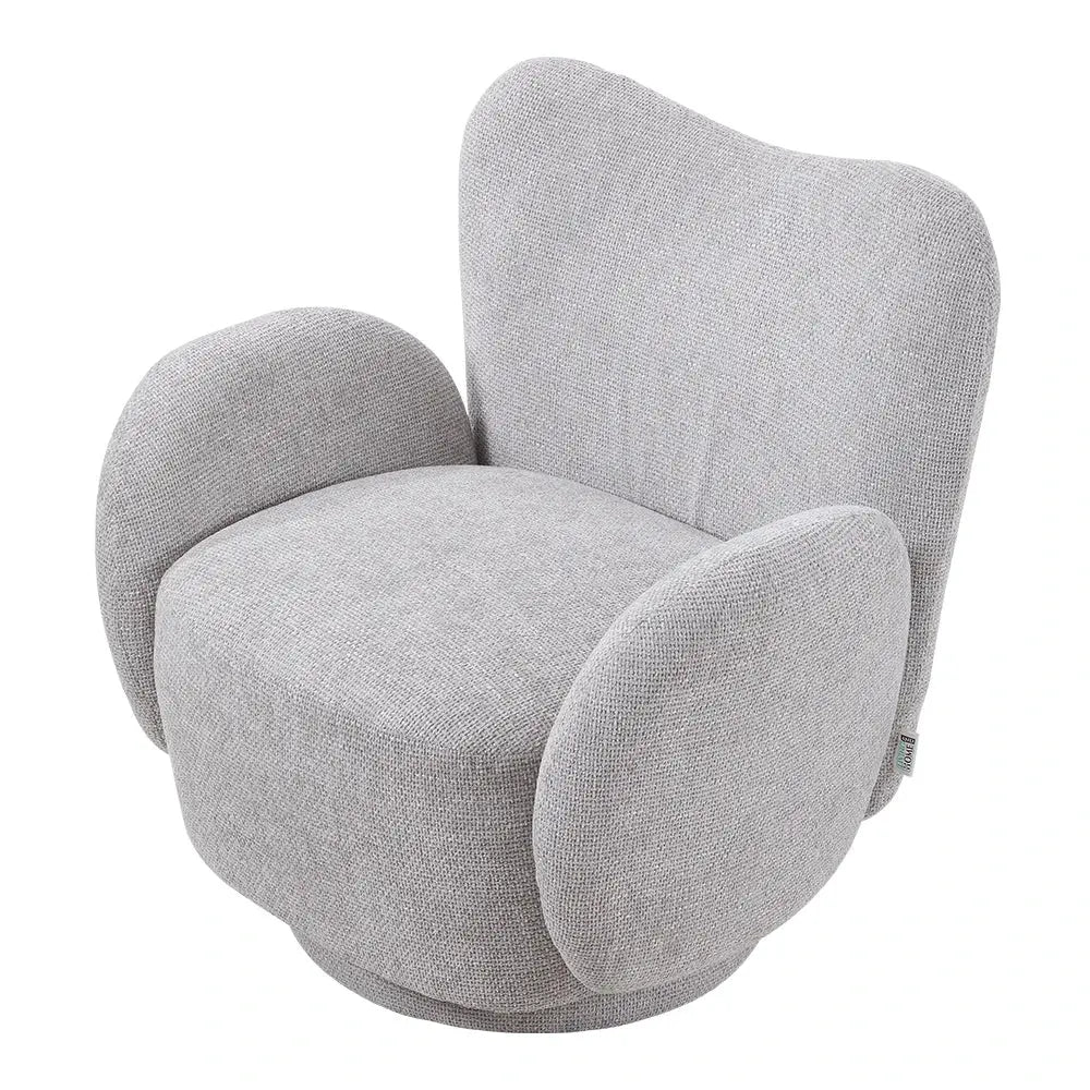 360° Upholstered Chenille Swivel Chair