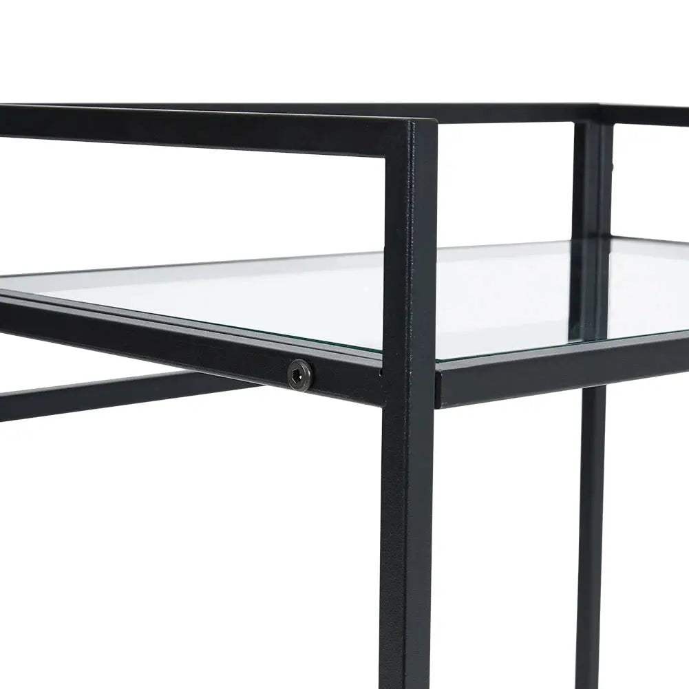 Tempered Glass Side Table Coffee Table Furnish Wise