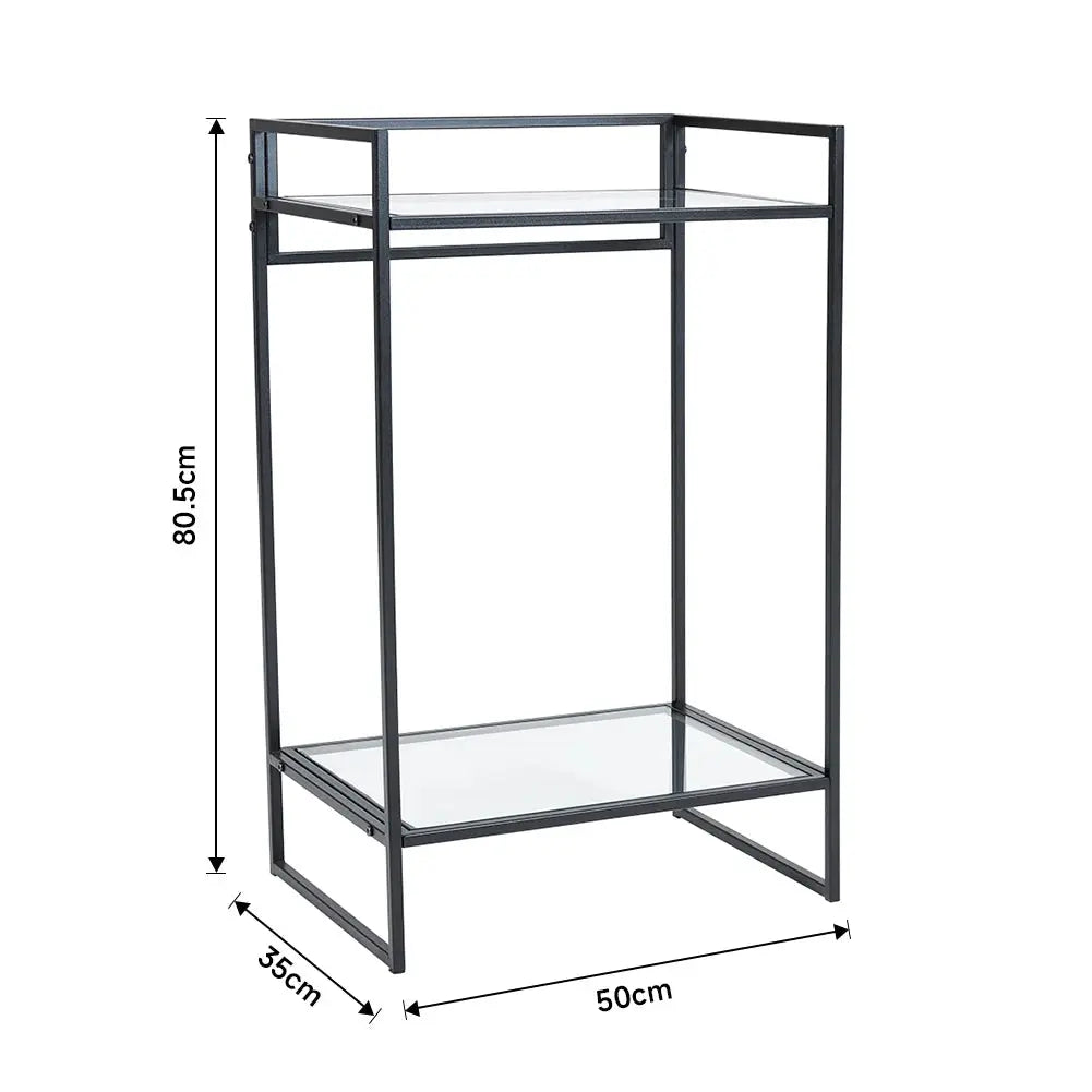 Tempered Glass Side Table Coffee Table Furnish Wise